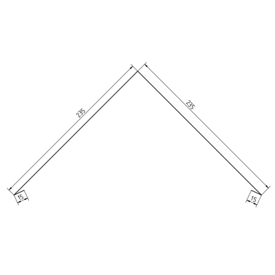 Gąsior dachu trapezowego z 50 cm - dł. 2 mb.